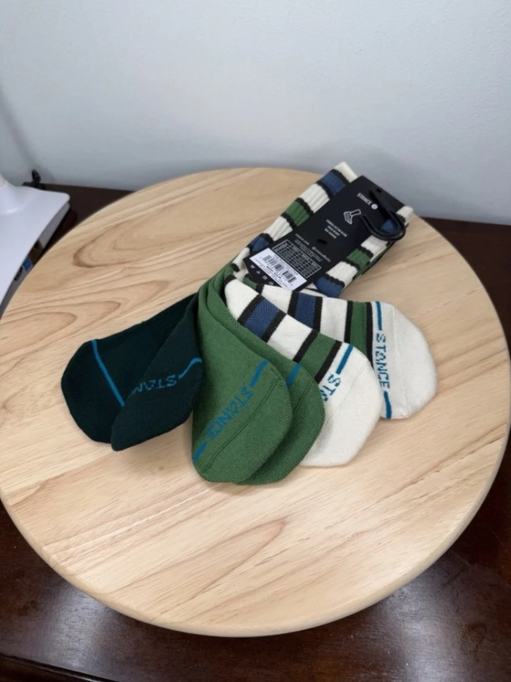 Stance Kids Casual Crew Socks 3 Pack Cotton Blend Youth Large (3-5.5) NEW